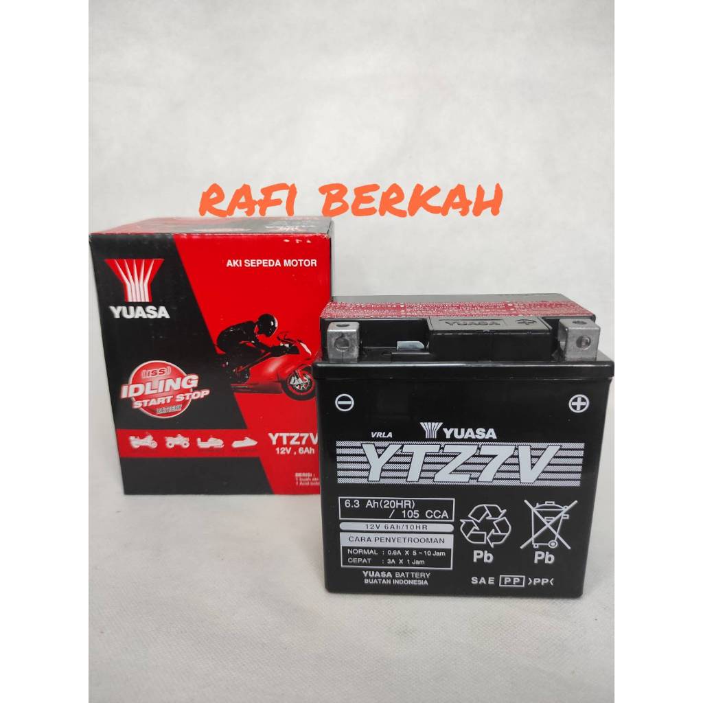 AKI MOTOR UNTUK AEROX 155 AKI YUASA YTZ7V KERING