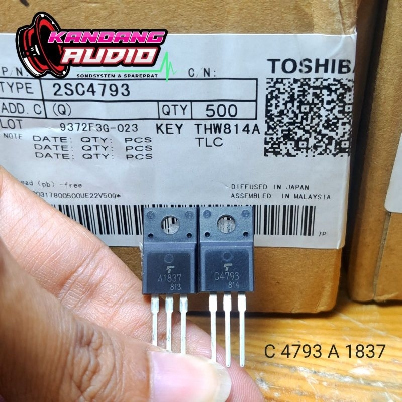 TRANSISTOR DRIVER TOSHIBA C 4793 A 1837 ORIGINAL JAPAN