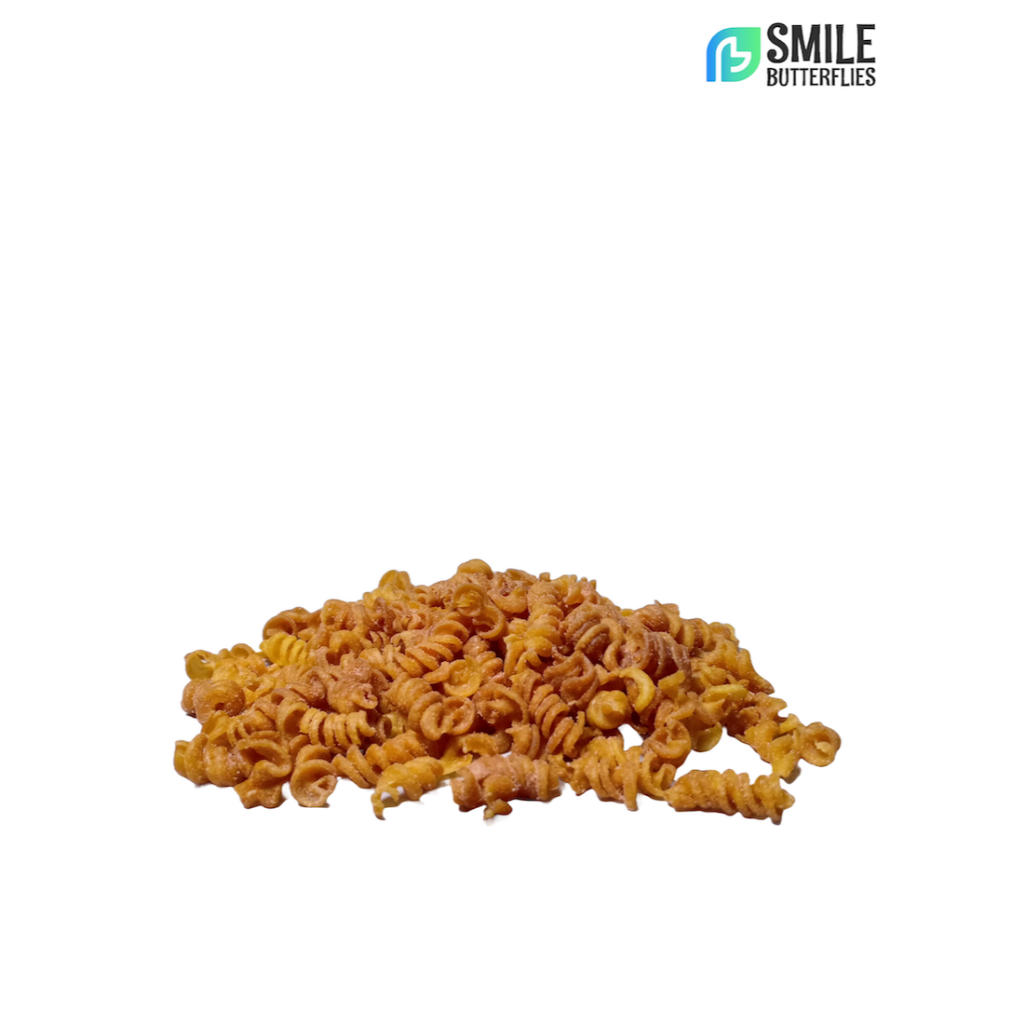 

Makaroni spiral rasa BBQ gurih renyah