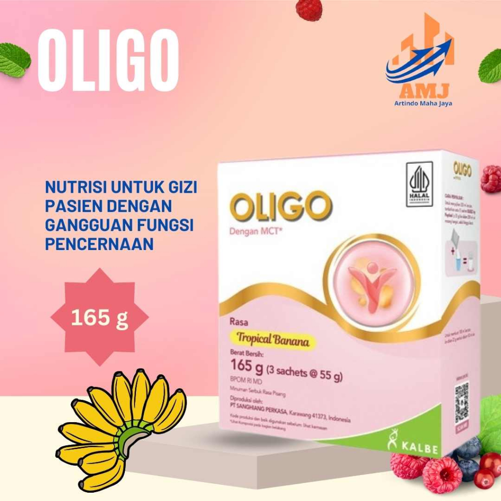 

OLIGO 165 gr Rasa Pisang Nutrisi Untuk Kebutuhan Gizi Pasien Dengen Gangguan Pencernaan