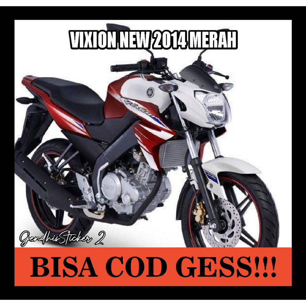 striping yamaha vixion new 2014 merah