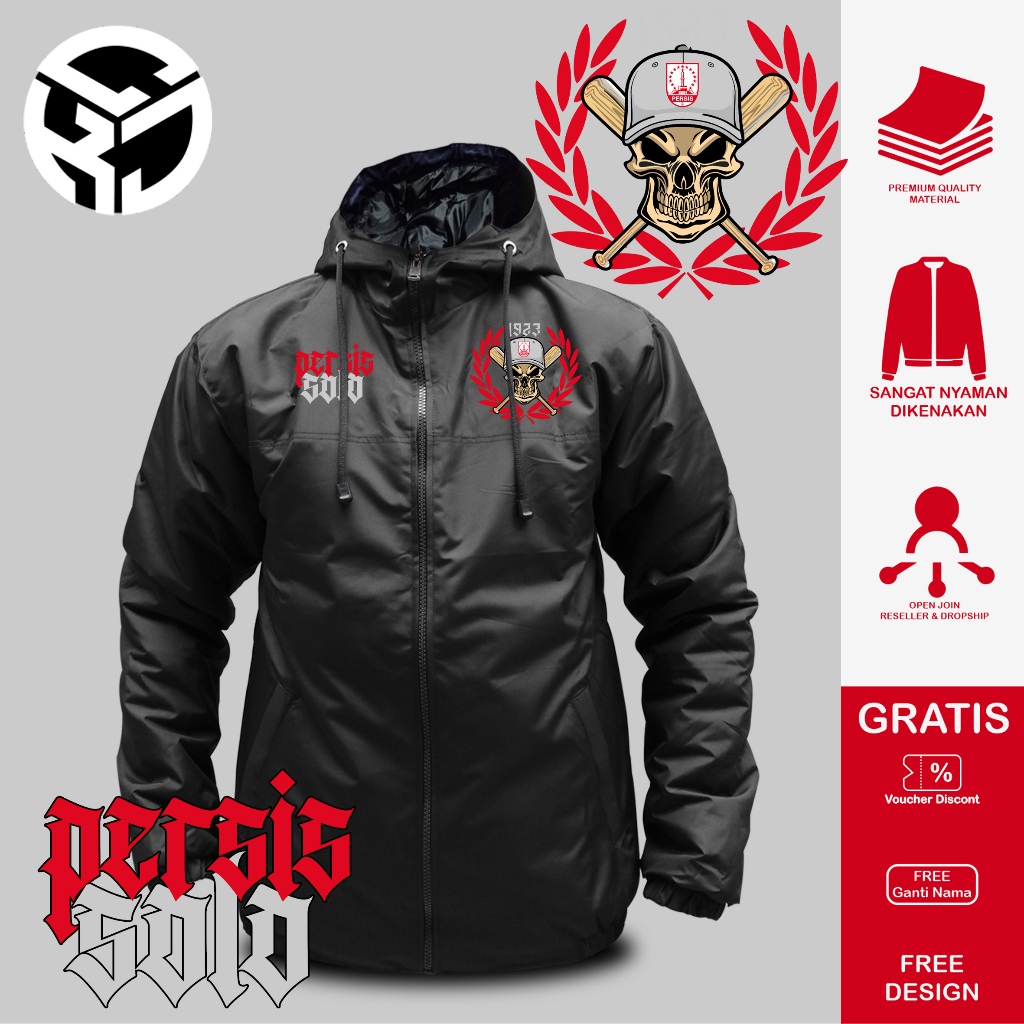 JAKET ULTRAS PERSIS SOLO JAKET TEBAL PARASUT CURVA NORD PERSIS SOLO 1923