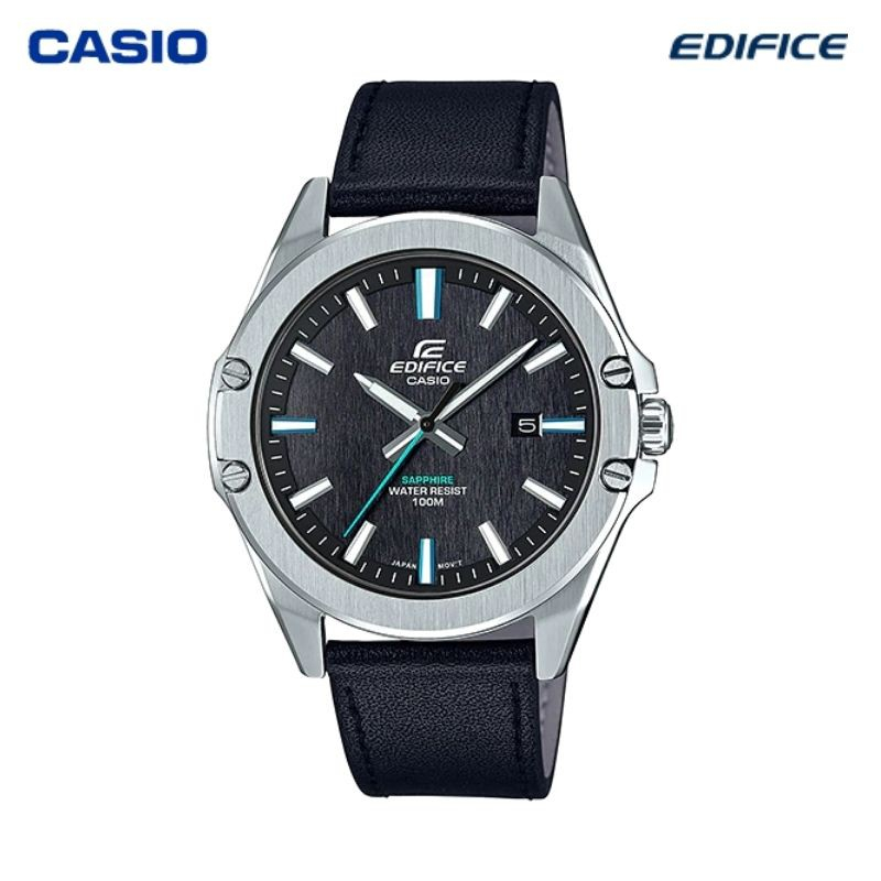 JAM TANGAN PRIA CASIO EDIFICE EFR-S107L-1A ORIGINAL - EFRS107L HITAM SILVER CASIO ORIGINAL jam tanga