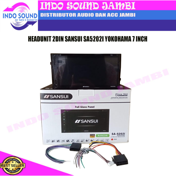 HEADUNIT DOUBLE DIN SANSUI full hd original seri SA-5202i
