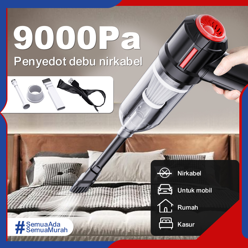 9000pa vacuum cleaner mobil portable mini vacuum cleaner portable penyedot debu Portable Pengisapan 