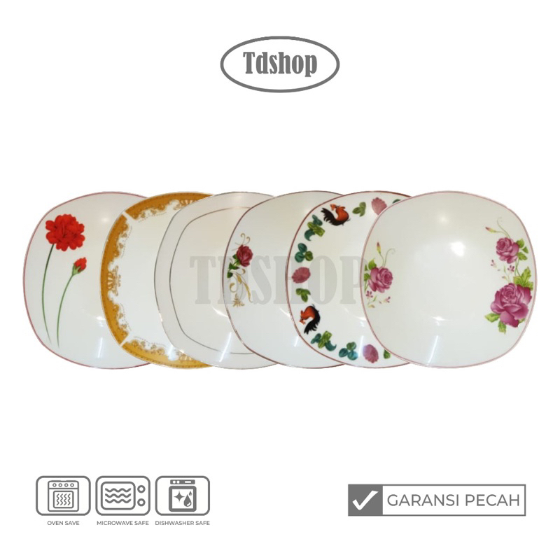 TDSHOP PIRING MAKAN SAJI KERAMIK SEGI DINNER