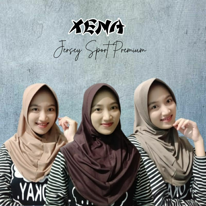 BERGO SPORT XENA / HIJAB INSTAN JERSEY / SIMPLE PET JERSEY