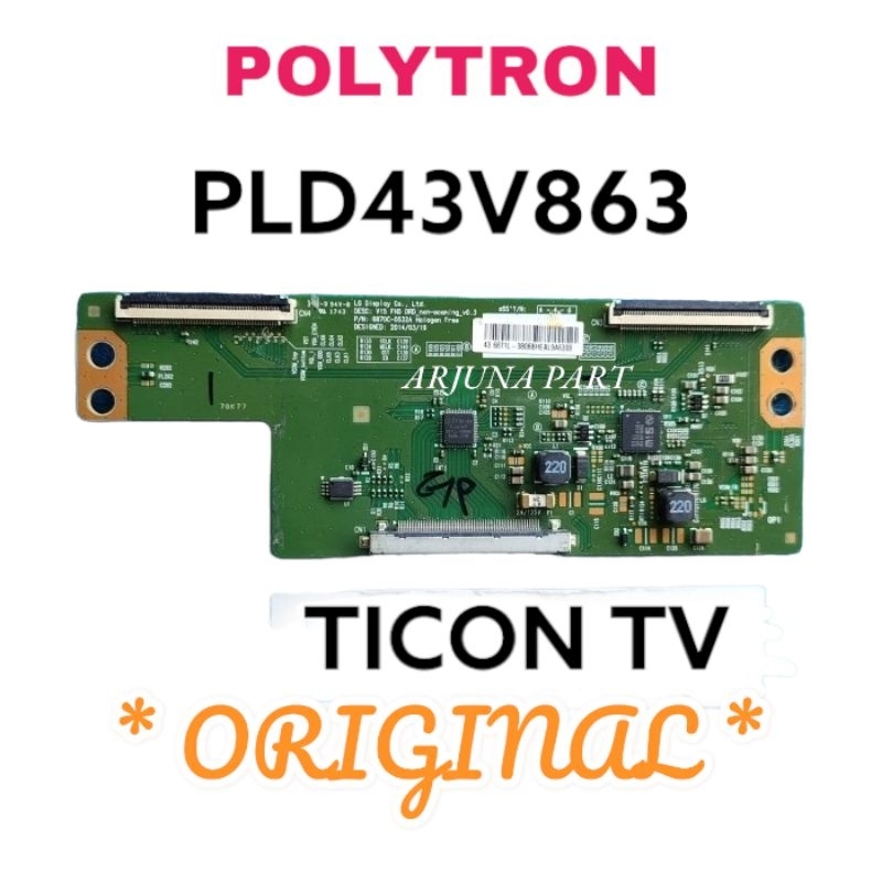 TICON TV POLYTRON PLD43V863 / TIMING CONTROL TV POLYTRON PLD43V863 / TICON POLYTRON PLD43V863 / TICON 43V863