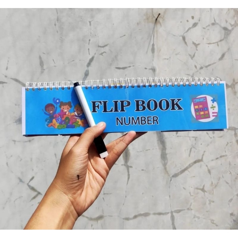 MEDIA BELAJAR BERHITUNG ANGKA FLIPBOOK ANGKA MAINAN EDUKASI BUKU BELAJAR BERHITUNG