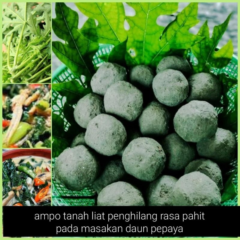 

1,2KG AMPO TANAH LIAT PENGHILANG RASA PAHIT DAUN PEPAYA