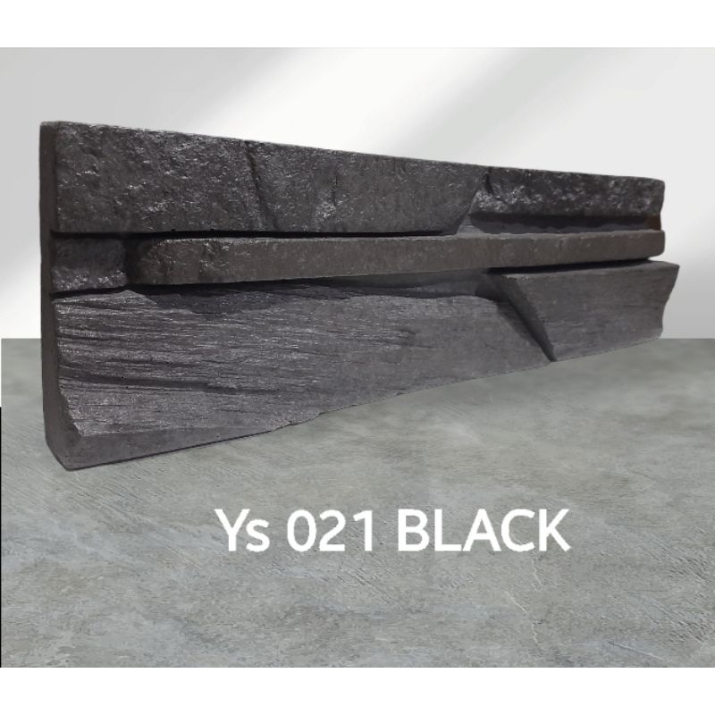 ys 021 Black .stone vener#batu alam cetak#wallpanel#dekorasi interior