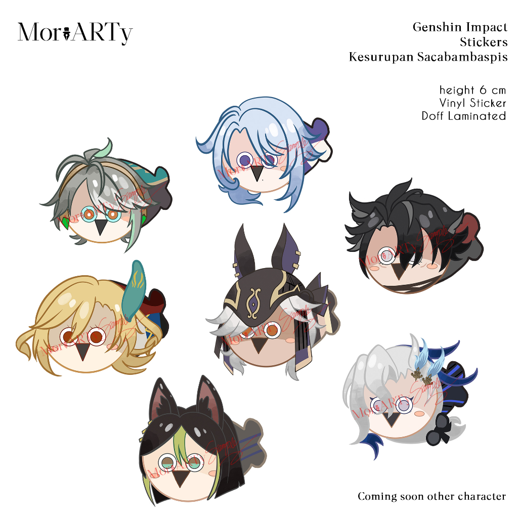 Genshin Impact Sticker [sacabambaspis] Fanmerch