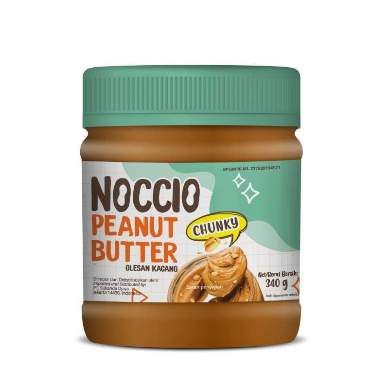 

NOCCIO PEANUT BUTTER CHUNKY BOTOL 340 GRAM
