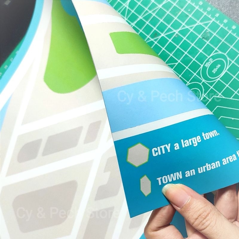 Prop cosplay peta poster Caelus Honkai Star Rail World Tour