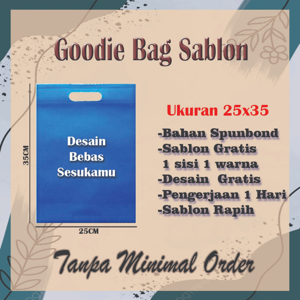 

Goodie Bag Promosi Oval 25x35 | Tas Promosi Oval 25x35