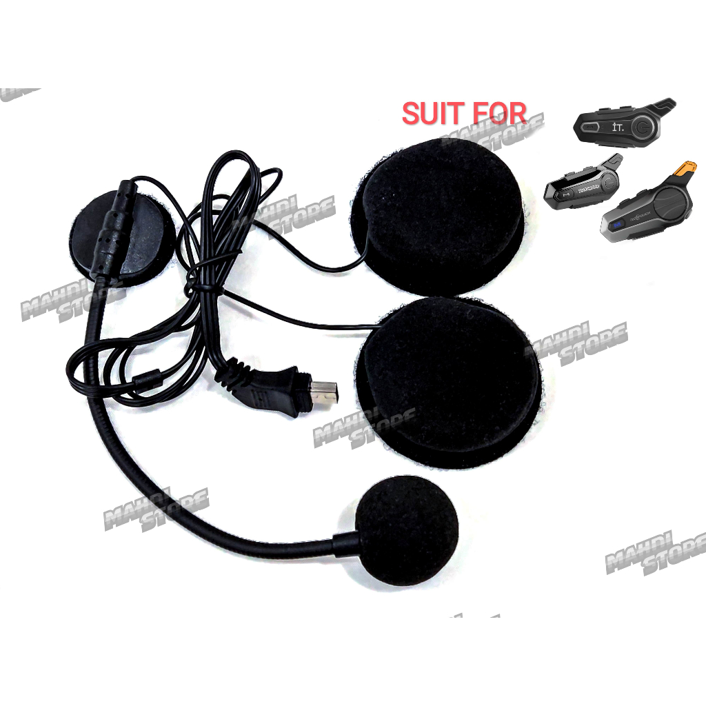 Speaker Mic Hard Mic Fullface Halfface Service Kit Bluetooth Intercom IT ZACRO E1 RETOUCH X3 X5 NOT 
