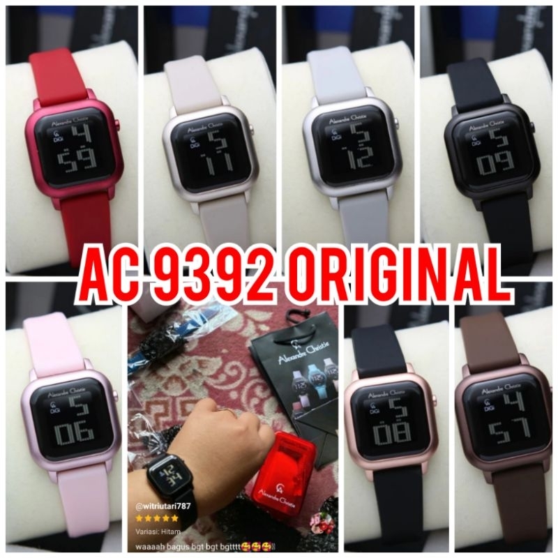 TERBARU ALEXANDRE CHRISTIE WANITA AC 9392 DIGITAL RUBBER  / AC9392 ORIGINAL