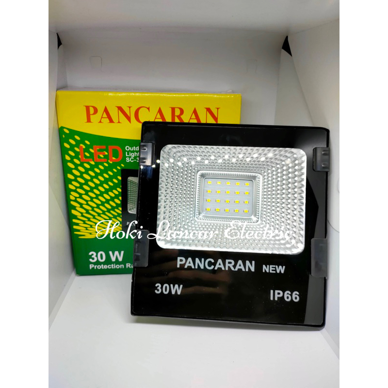 Lampu Sorot LED PANCARAN 20Watt 30Watt 50Watt 100Watt 200Watt+ Bubble Wrap Putih Kuning Pancaran