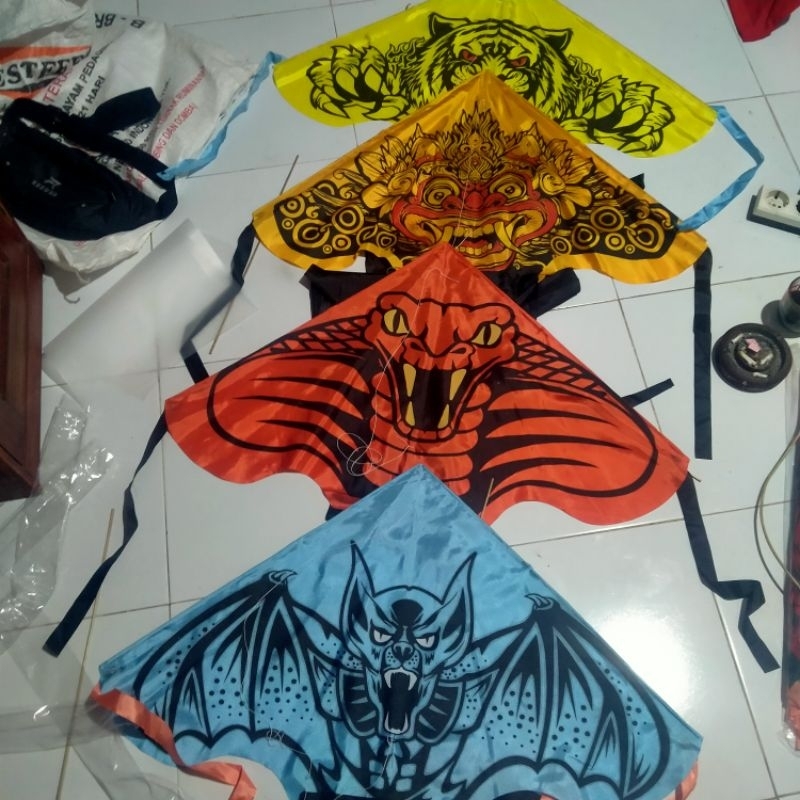 layangan kain 1 biji/layangan pantai/layangan dua dimensi/layangaan sablon/layangan hias