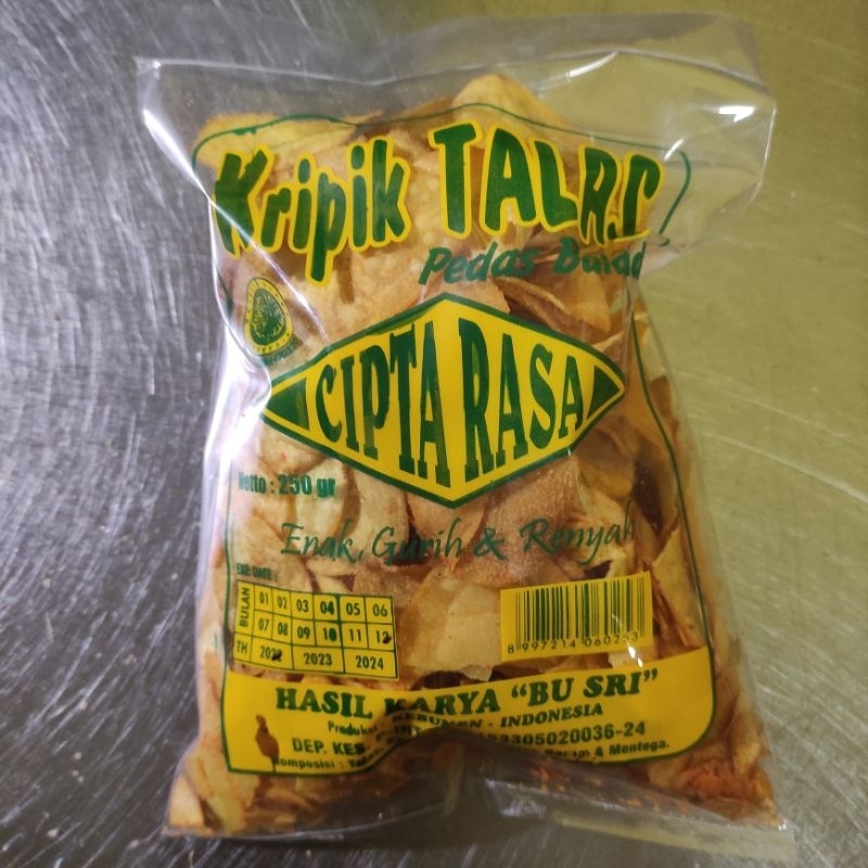 

KRIPIK TALAS RASA BALADO ASLI CIPTA RASA KEBUMEN