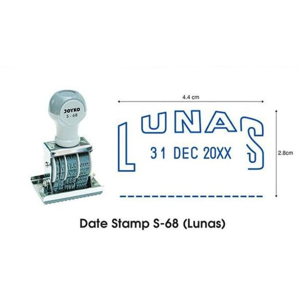 

STEMPEL LUNAS TANGGAL JOYKO S-68 / JOYKO S68