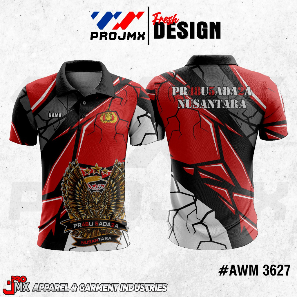 PROJMX - KAOS JERSEY POLRI / LETTING PRABU SADARA | BEBAS CUSTOM