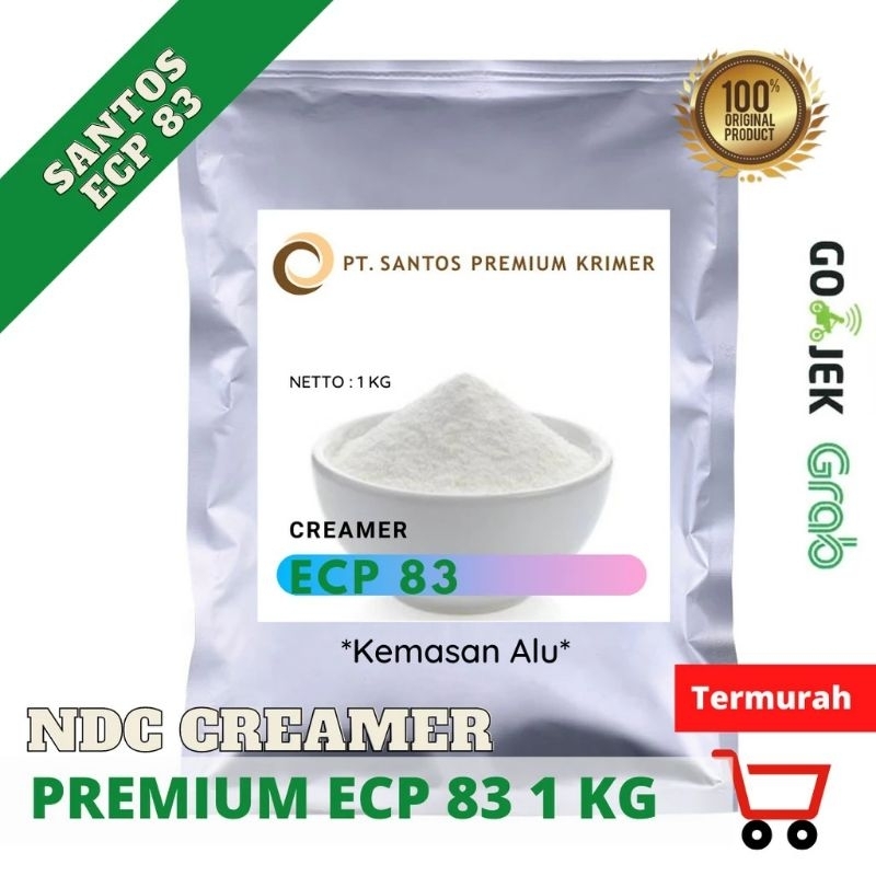 

Santos creamer bubuk Non Dairy 1000 g / 1 Kg | ECP 83 | 100% Ori Full ALUMUNIUM FOIL