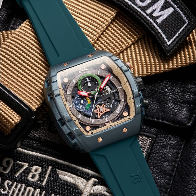 T5 H 3905 Jam tangan pria Tahan air Original chrono aktif