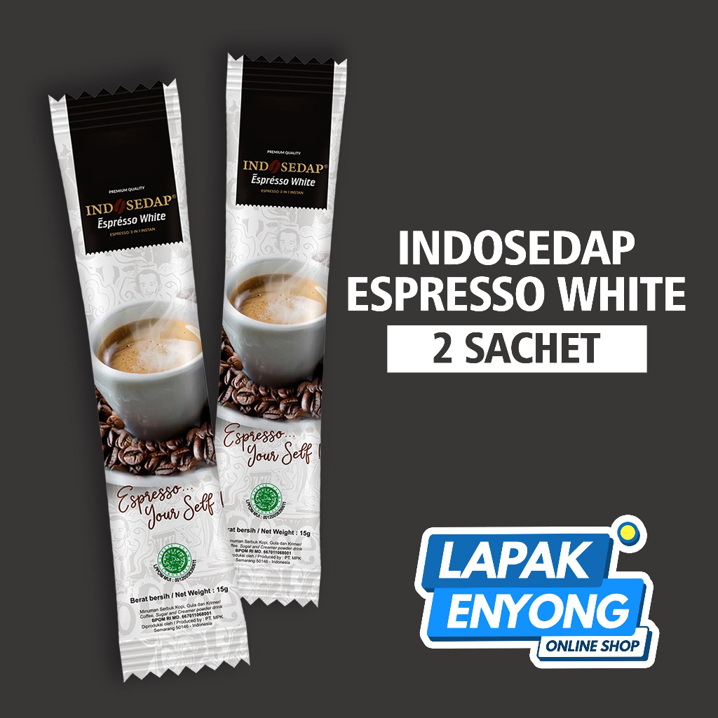 

KOPI INDOSEDAP ESPRESO WHITE ( 2 SACHET )