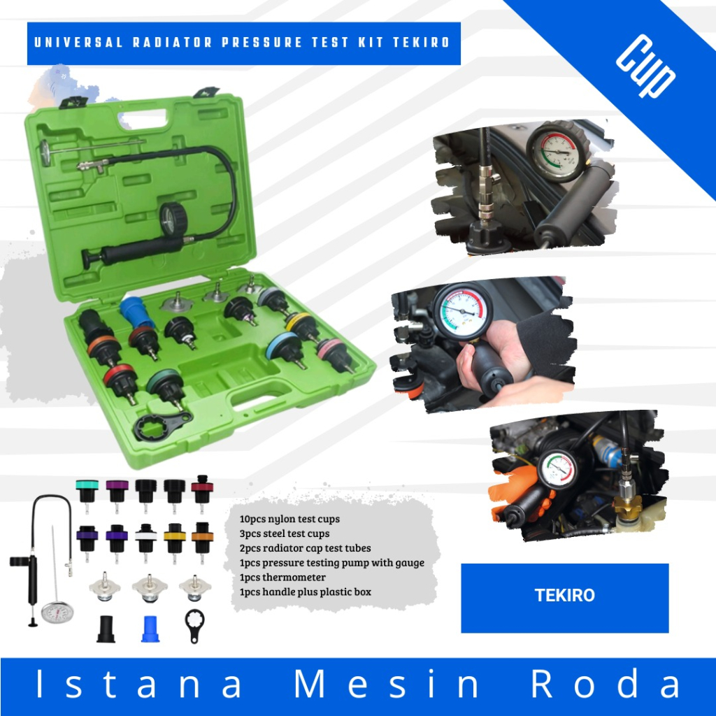 radiator Cup Pressure Tester Set Alat Tes Tekanan Radiator Radiator Cup Pressure Tester  Pressure Te