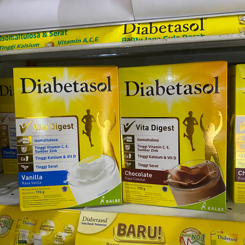 

DIABETASOL 170GR - COKLAT | VANILA | CAPUCINO | ALMOND