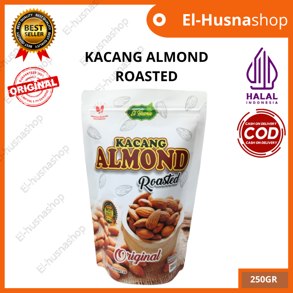 

Kacang Almond Roasted Panggang 250gram Original Almond Kupas Asli