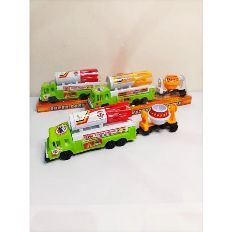 Mainan Truck Molen Truk Tambang Semen Padang Semen 3 Roda dll OCT 6731