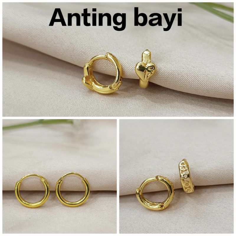 Anting anak-anak/Anting Bayi | Anting Jepit | Anting anak2 | Anti Karat | Anti alergi | Anting bayi 