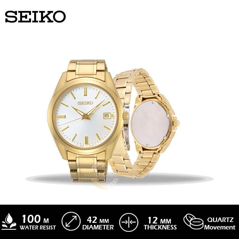 Seiko SUR280P1 Jam Tangan Pria Gold White Original
