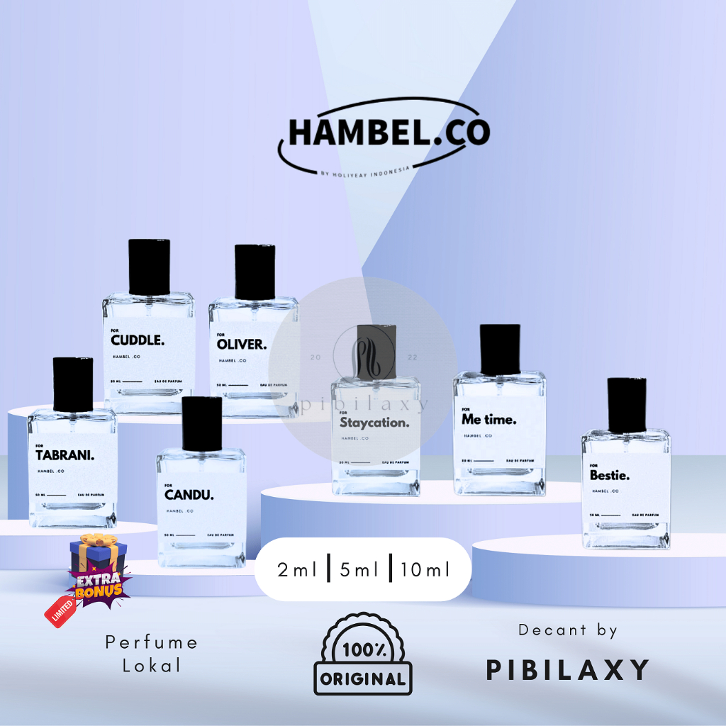 Decant Parfum Eau De Parfum Hambel. Co Oliver Hambel. Co Cuddle Hambel. Co Tabrani Hambel. Co Candu 