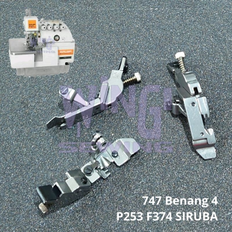 P253 F374 KARET 3/16 5mm SIRUBA 747 Sepatu Pasang Karet Benang 4 Mesin Jahit Obras TYPICAL JACK SIMA