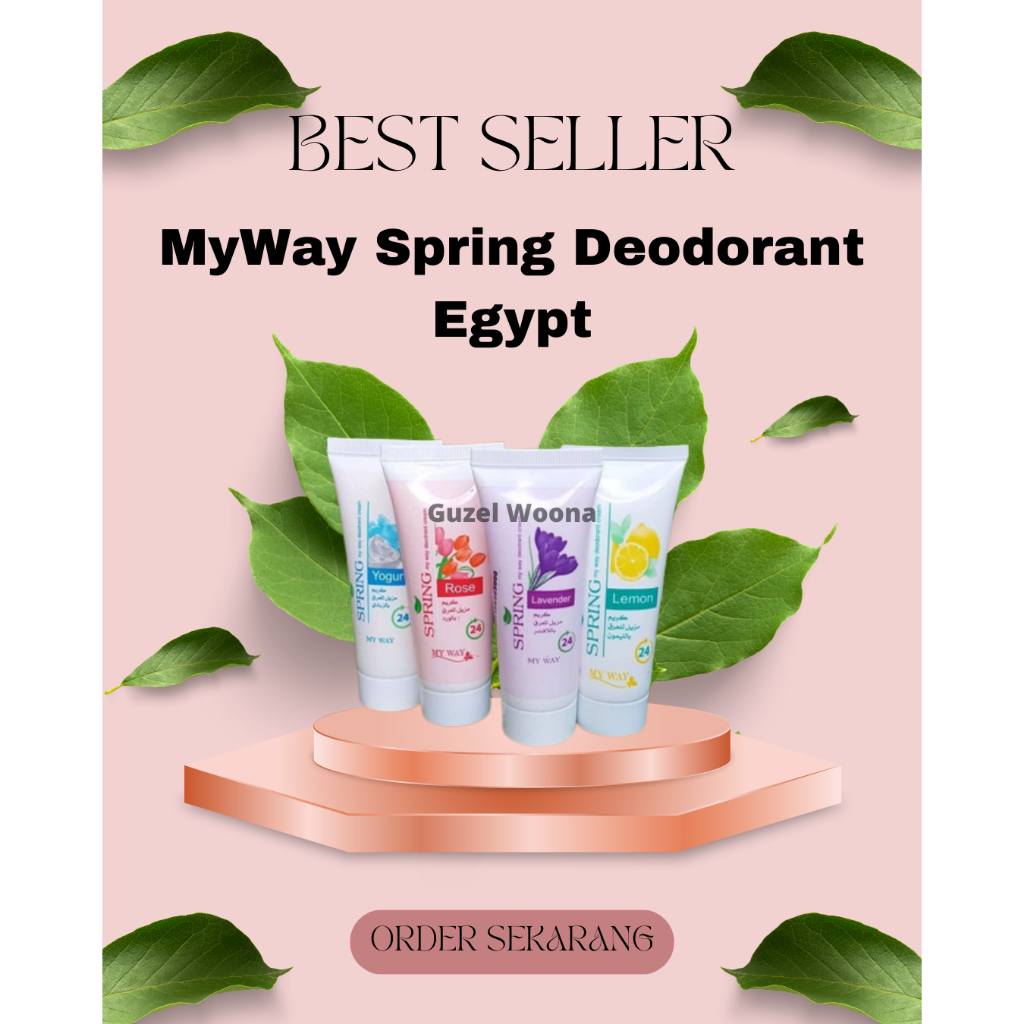 BPOM SPRING DEODORANT MY WAY CREAM PENCERAH KETIAK PENGHILANG BAU BADAN 24 JAM TRAVEL SIZE