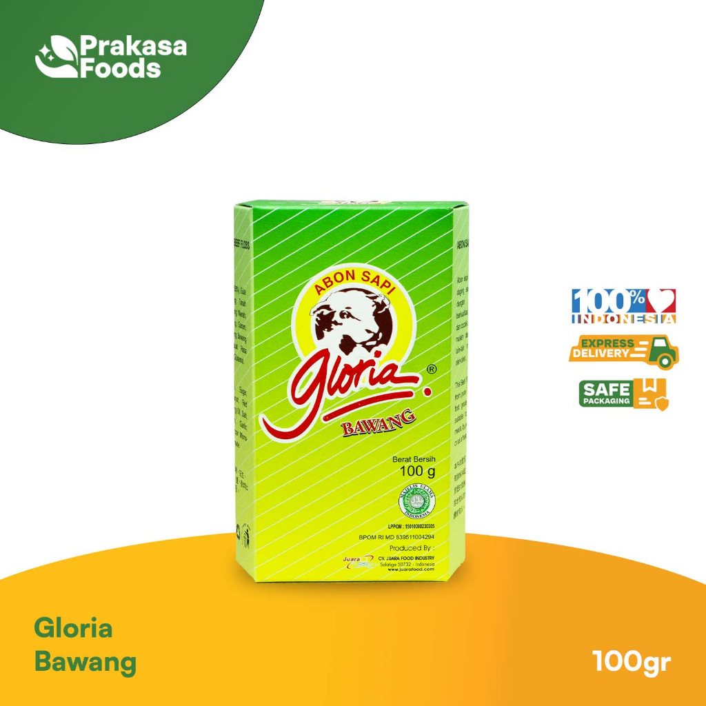 

Gloria Abon Sapi Bawang 100gr