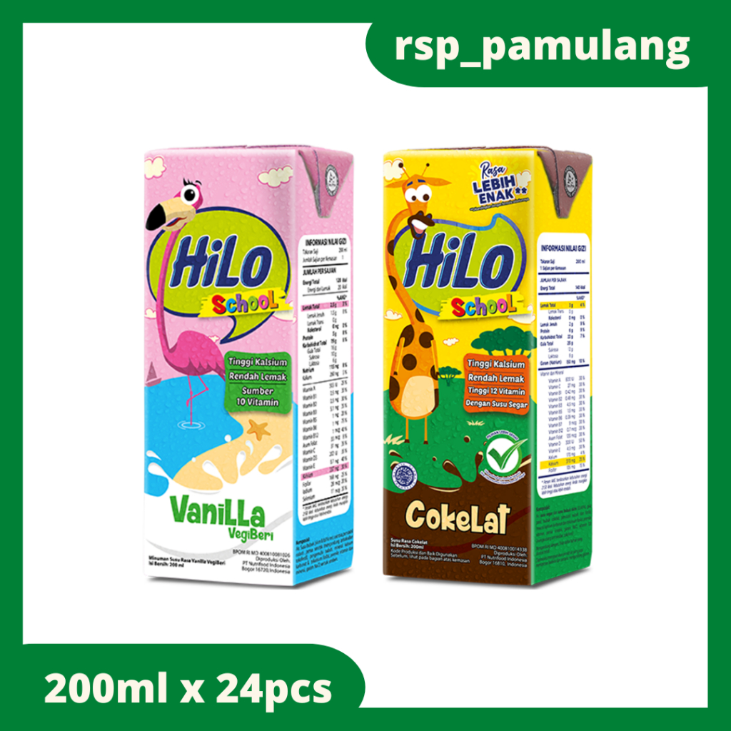 

HILO School UHT 200ml x 24pcs (Vanila Vegiberi & Chocolate)