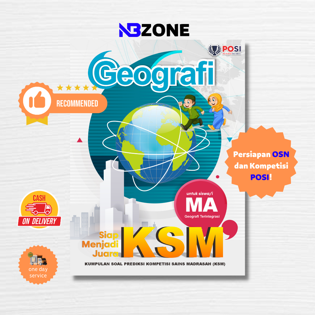 POSI Buku Olimpiade GEOGRAFI SMA/MA KSM Terintegrasi - Kumpulan Soal Prediksi Kompetisi Sains Madras