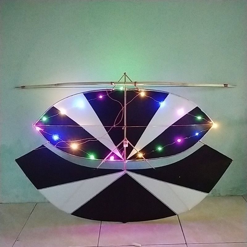 LAYANGAN GAPANGAN PEGON PLUS LAMPU SIAP TERBANG TERMURAH