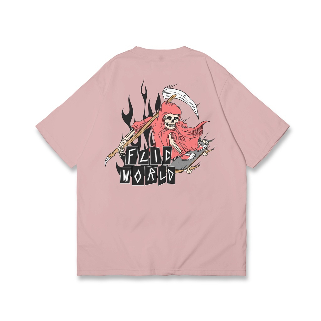 Reaper Pink Oversized Tshirt - FLICWORLD