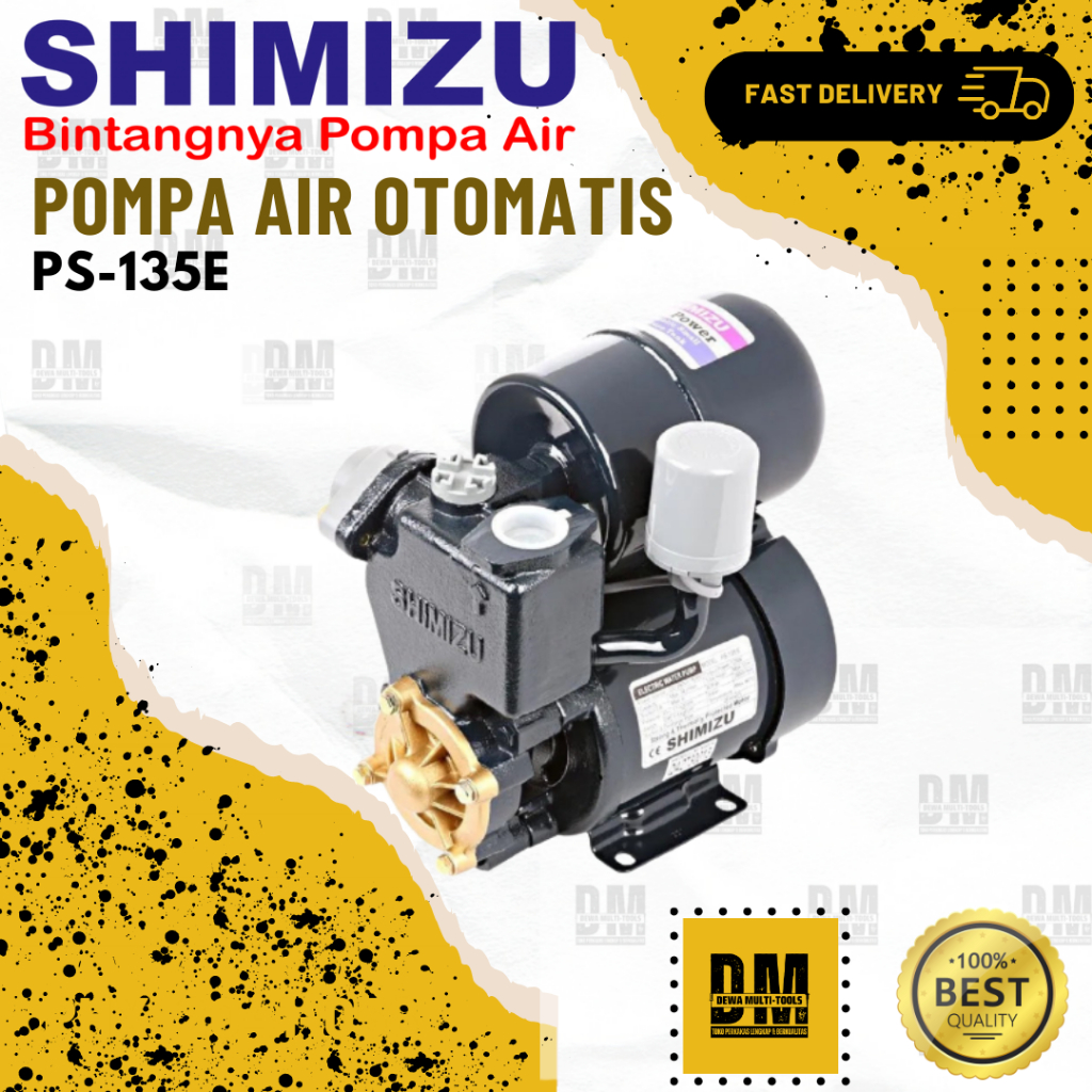 Pompa Air Otomatis Sumur Dangkal Shimizu PS135E / Water pump PS 135E