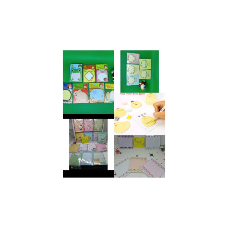 

memo / notes karakter lucu cantik