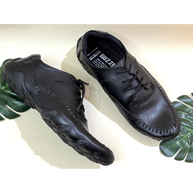 Sepatu Kulit Formal Casual Pria Model Tali