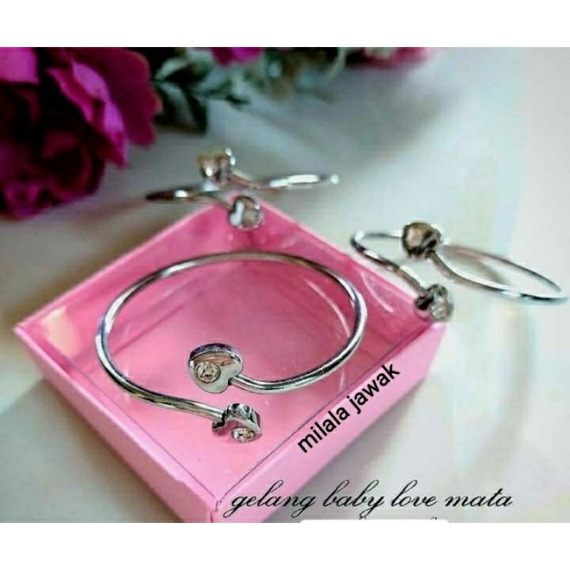 GELANG MONEL BAYI ANAK ANTI STEP LOVE PERMATA A01