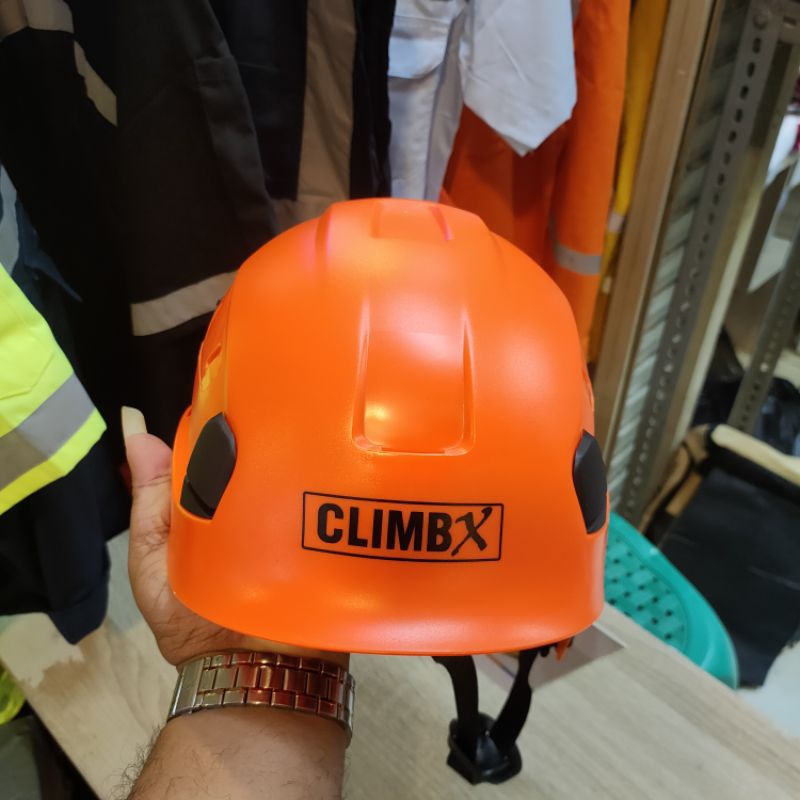 Helm Climbing Merk Climbx Warna Orange Not Petzl Vertex Vent