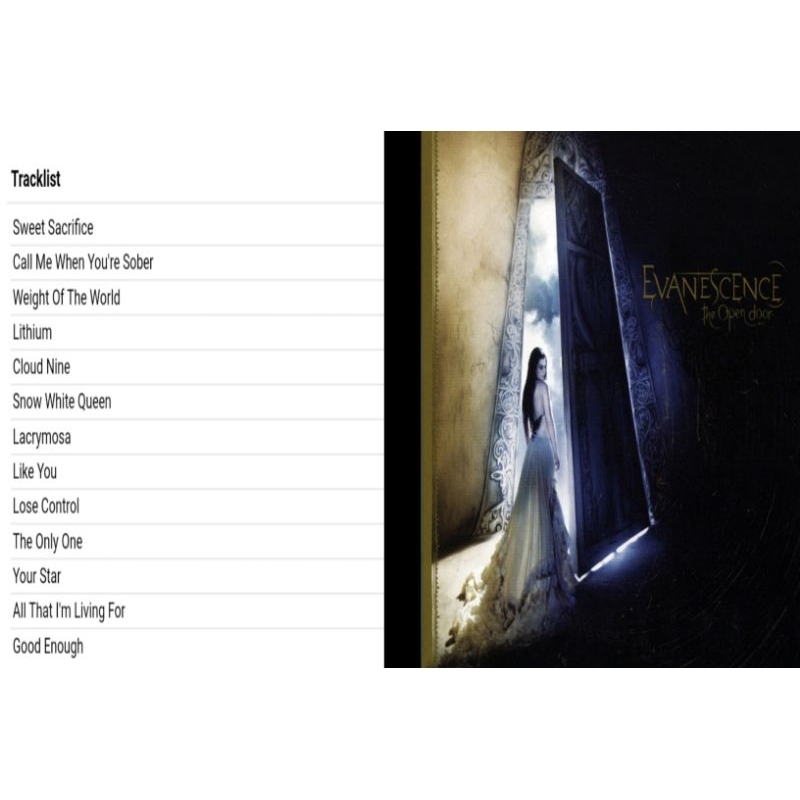 evanescence cd album the open door 2006