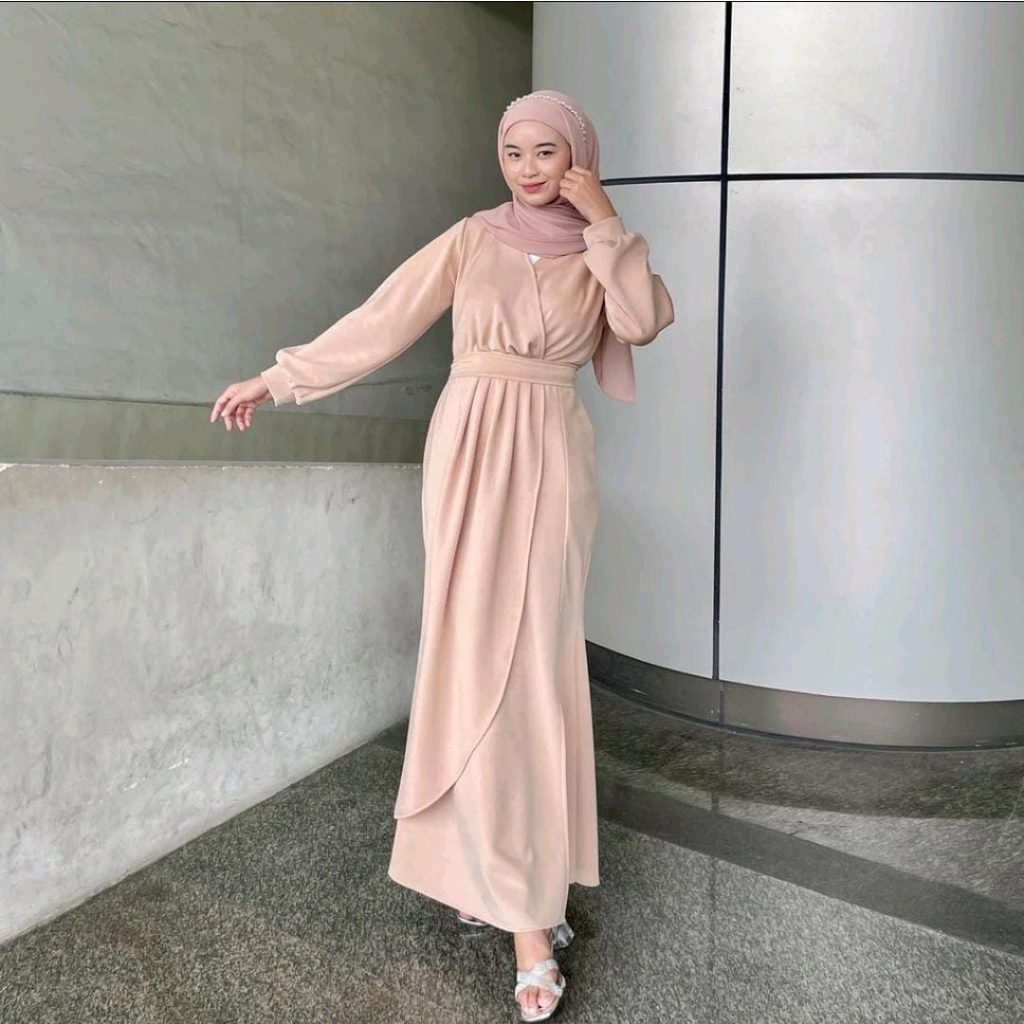 DRESS WISUDA DRESS KONDANGAN DRESS GAMIS SLIM